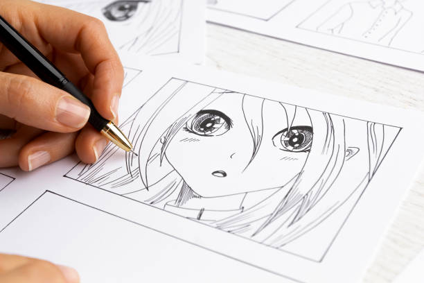 how to draw anime hair
